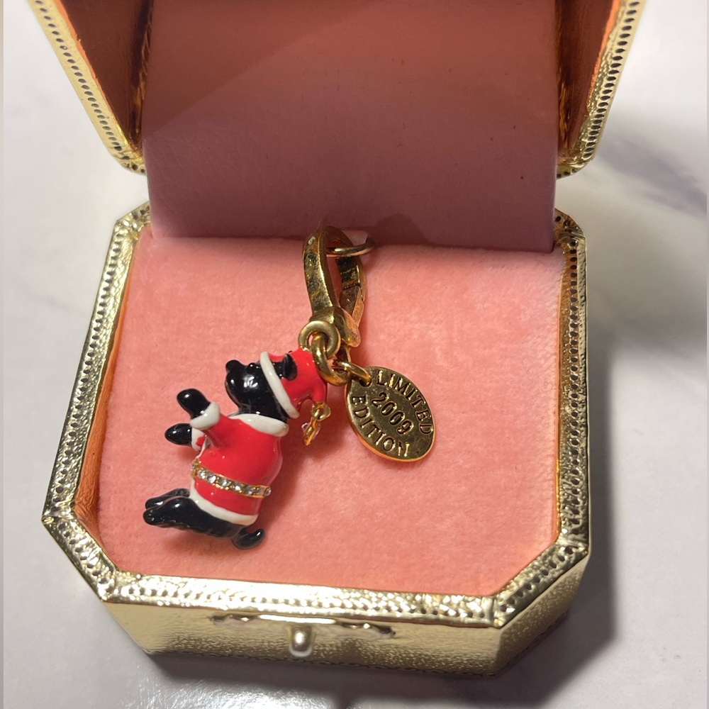 Juicy Couture Santa Yorkie Charm
